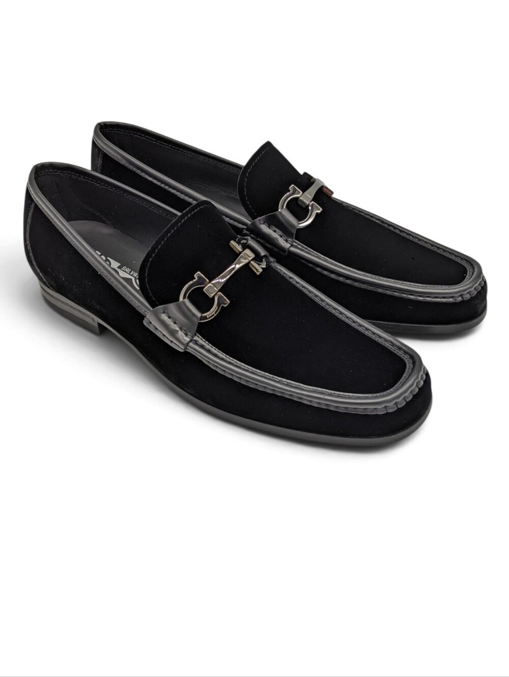 Ferragamo Mens Shoes Grandioso Loafers Size 10EE New With Box
